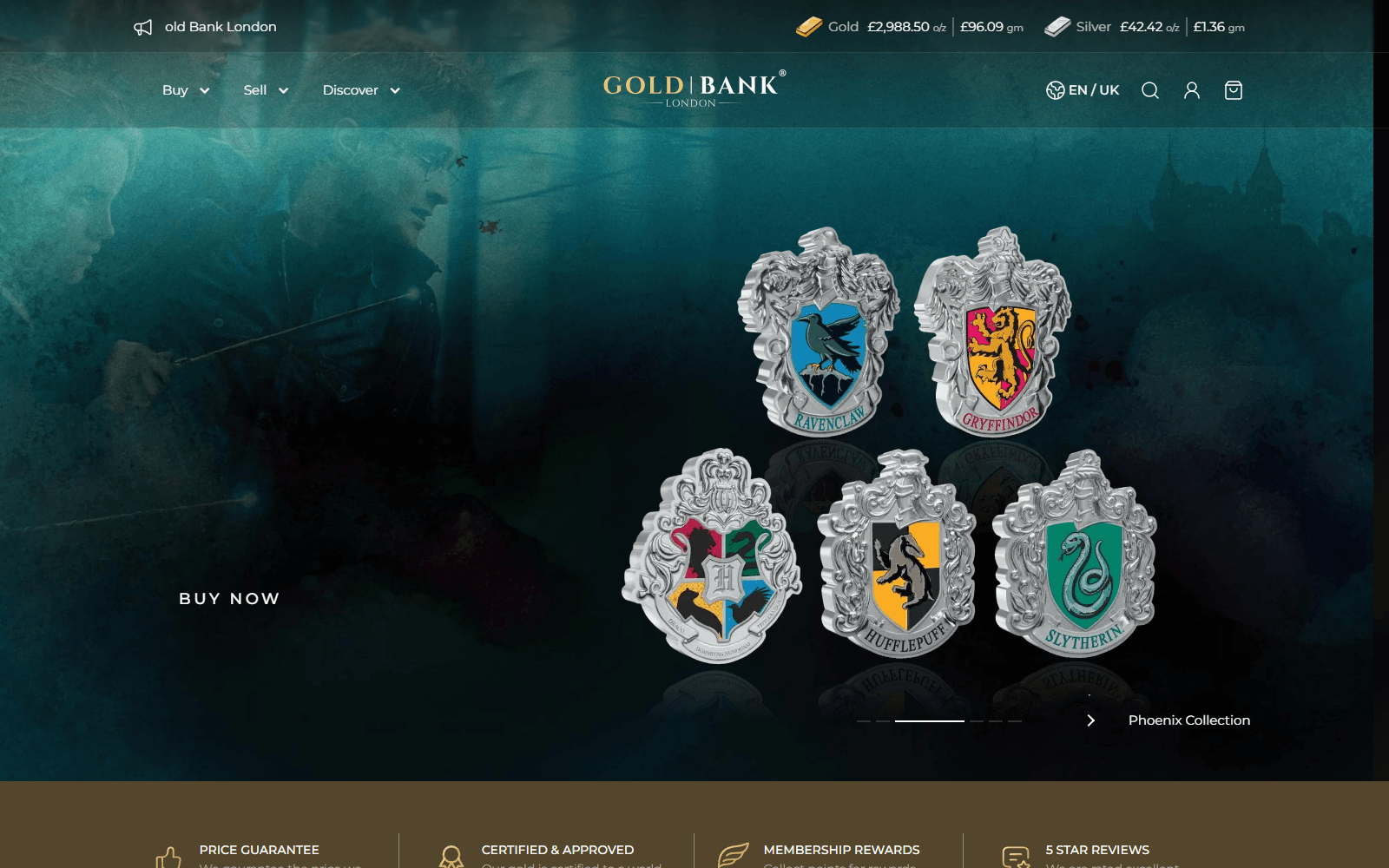 Gold Bank – Precious Metals E-commerce Platform — interface preview